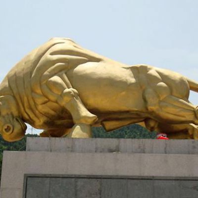 铸造铜牛雕塑